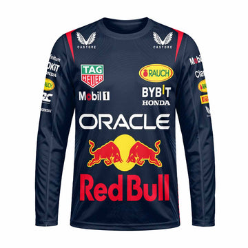Oracle Red Bull Racing Navy Blue Long Sleeve Motocross Jersey