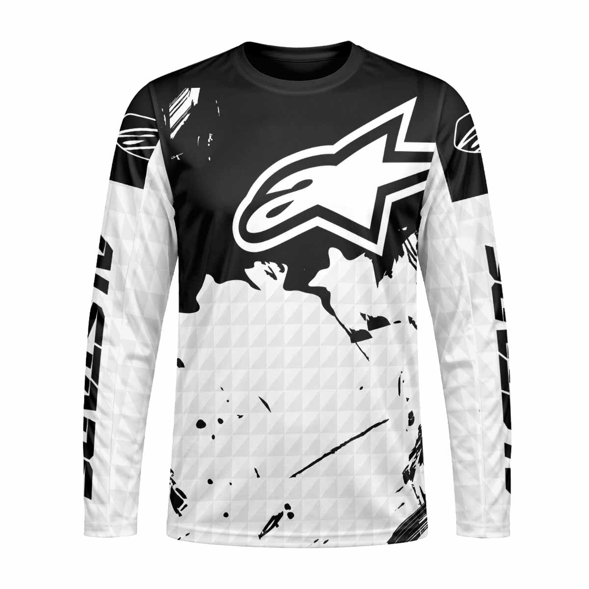 Alpinestars Monochrome Distressed Long Sleeve Mountain Bike Jersey