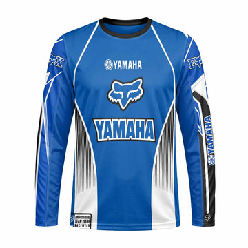 Vintage Fox Racing HC Yamaha Long Sleeve Motocross Jersey