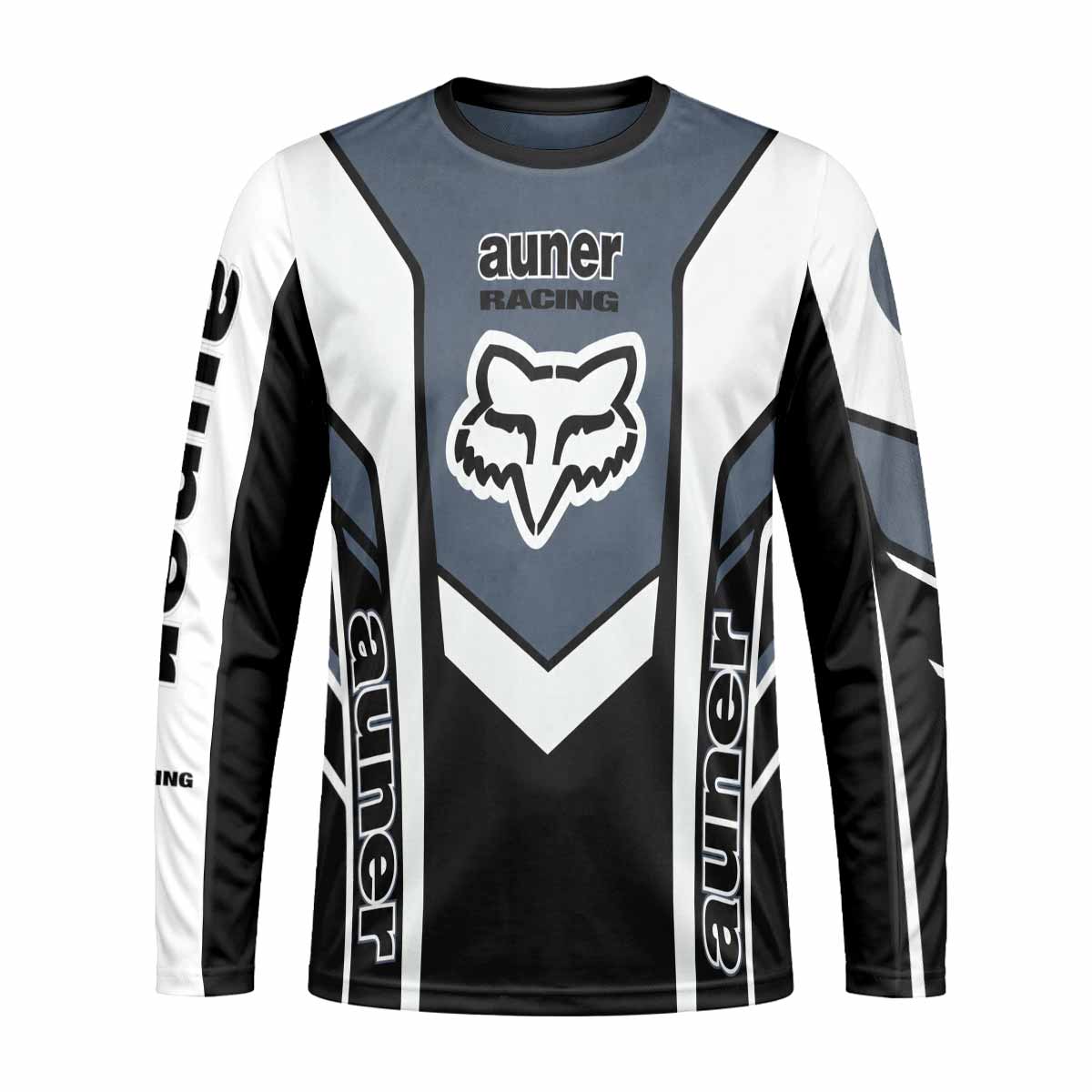 Auner Racing Chevron Long Sleeve Mountain Bike Jersey