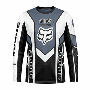 Auner Racing Chevron Long Sleeve Mountain Bike Jersey