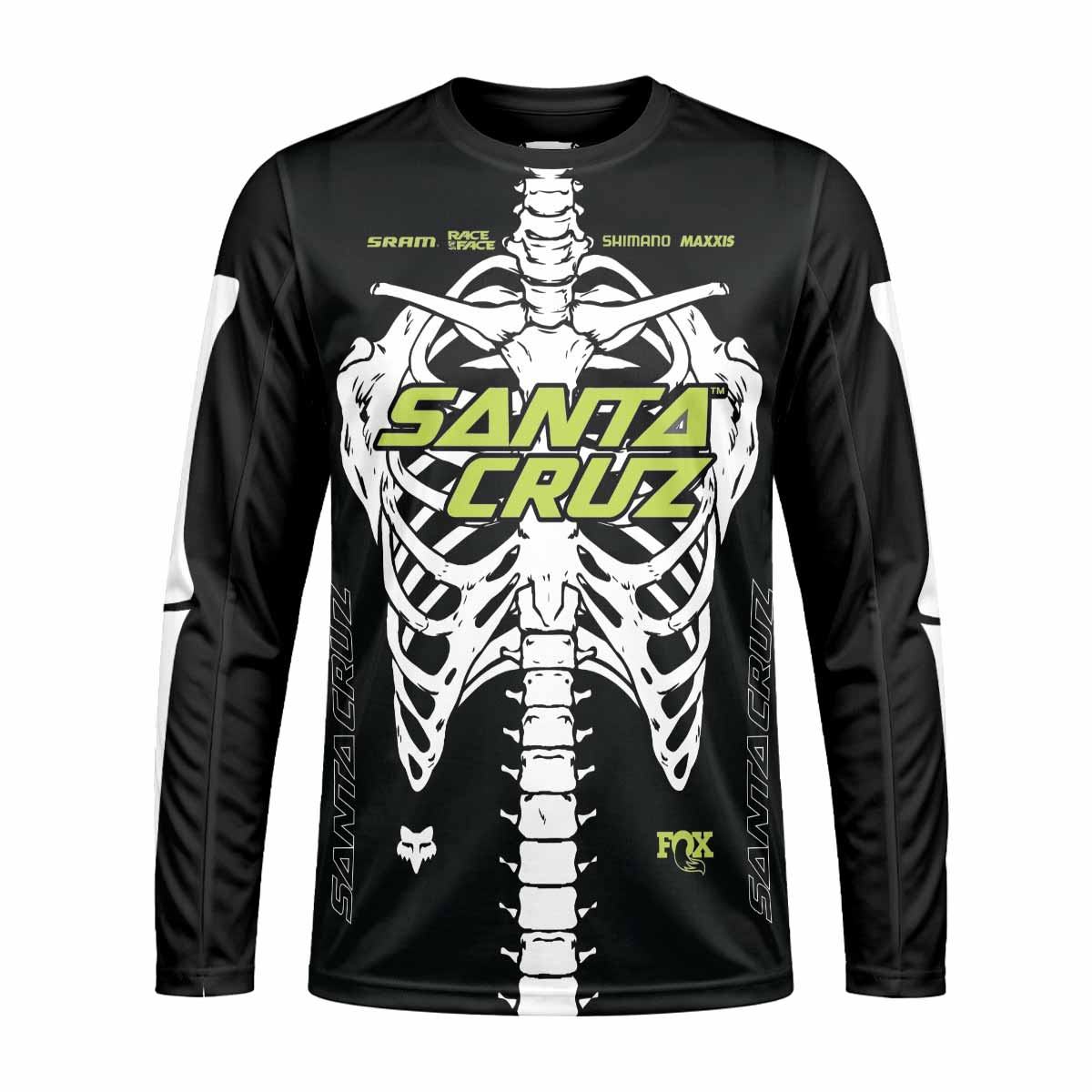 Santa Cruz Skeleton Long Sleeve Mountain Bike Jersey