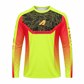 AERONTIX Hazard Topo Long Sleeve Mountain Bike Jersey