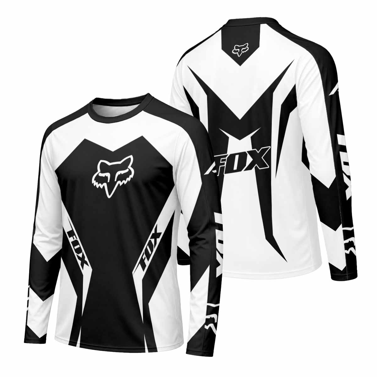 Fox Blackout Factory Long Sleeve Mountain Bike Jersey