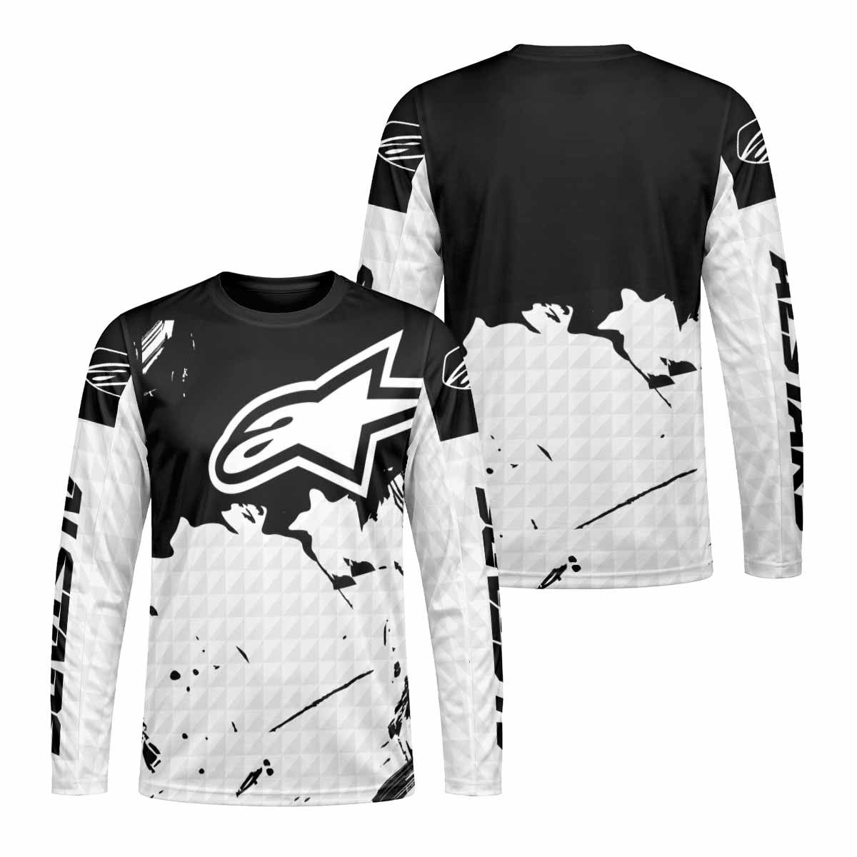 Alpinestars Monochrome Distressed Long Sleeve Mountain Bike Jersey