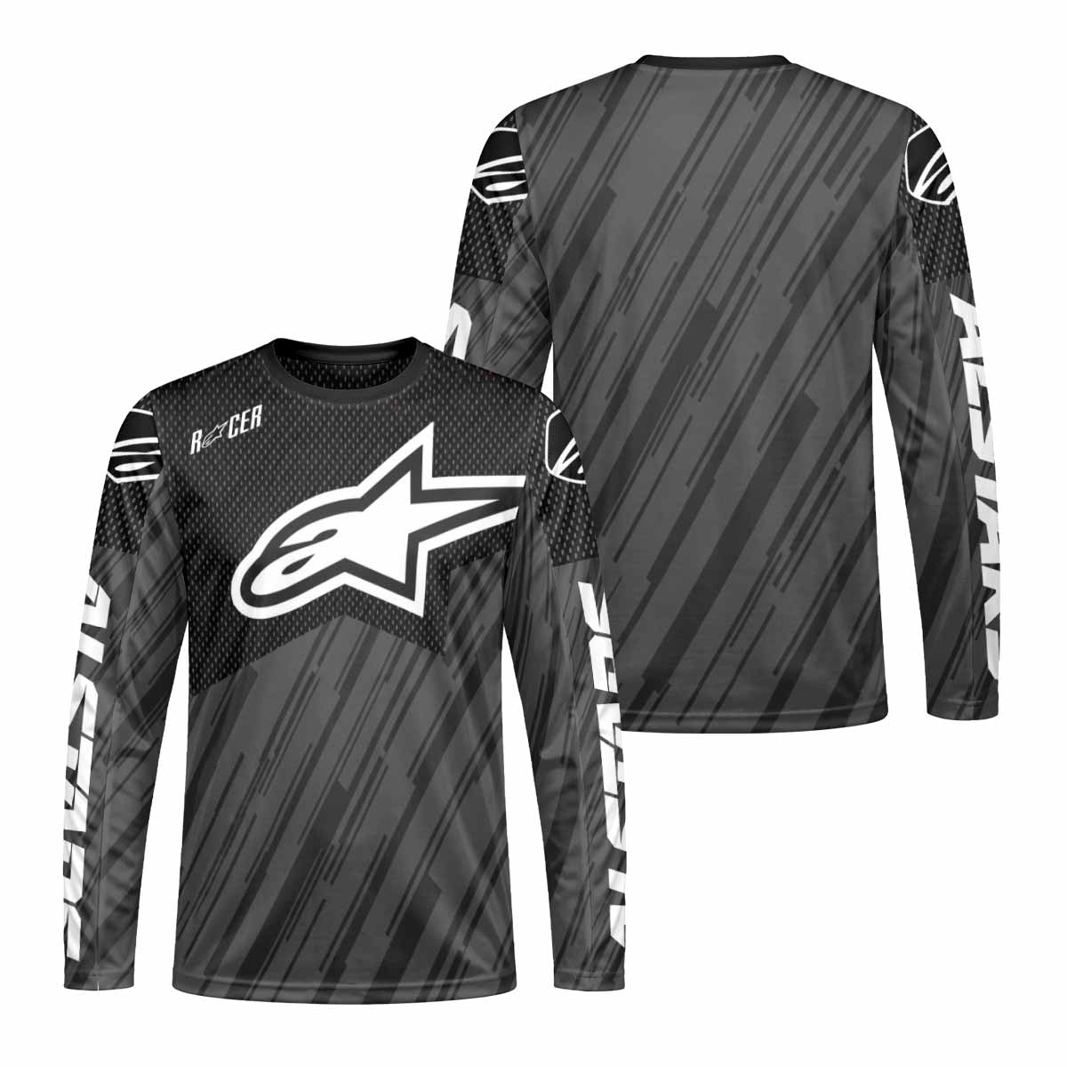 Alpinestars Stealth Linear Graphic Long Sleeve Motocross Jersey