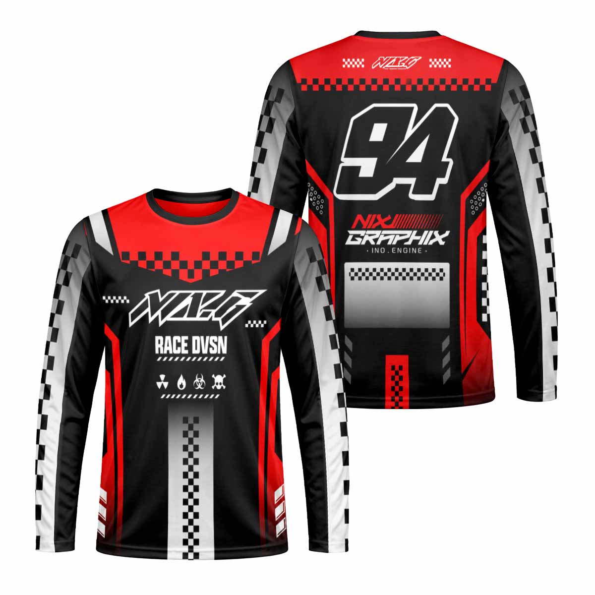 NXC Race Division 94 Long Sleeve Motocross Jersey