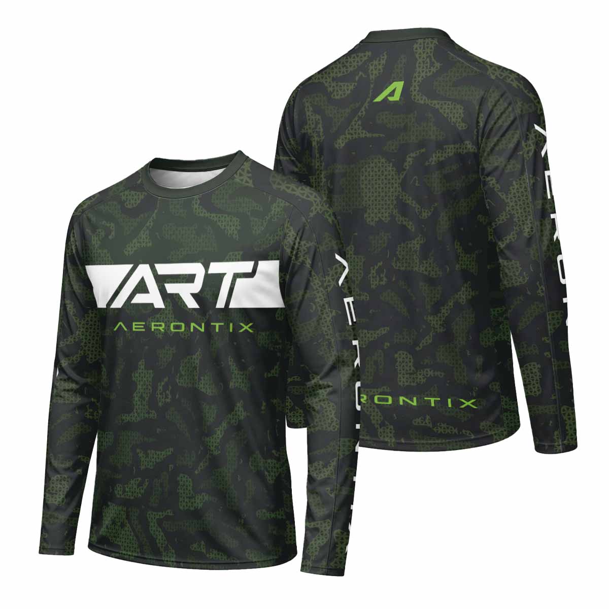 AERONTIX Covert Ops Camo Long Sleeve Mountain Bike Jersey