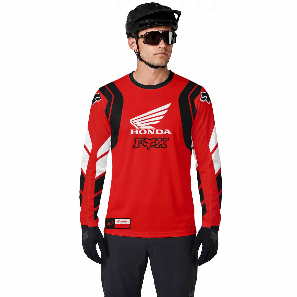 Vintage Honda Fox Racing Long Sleeve Motocross Jersey