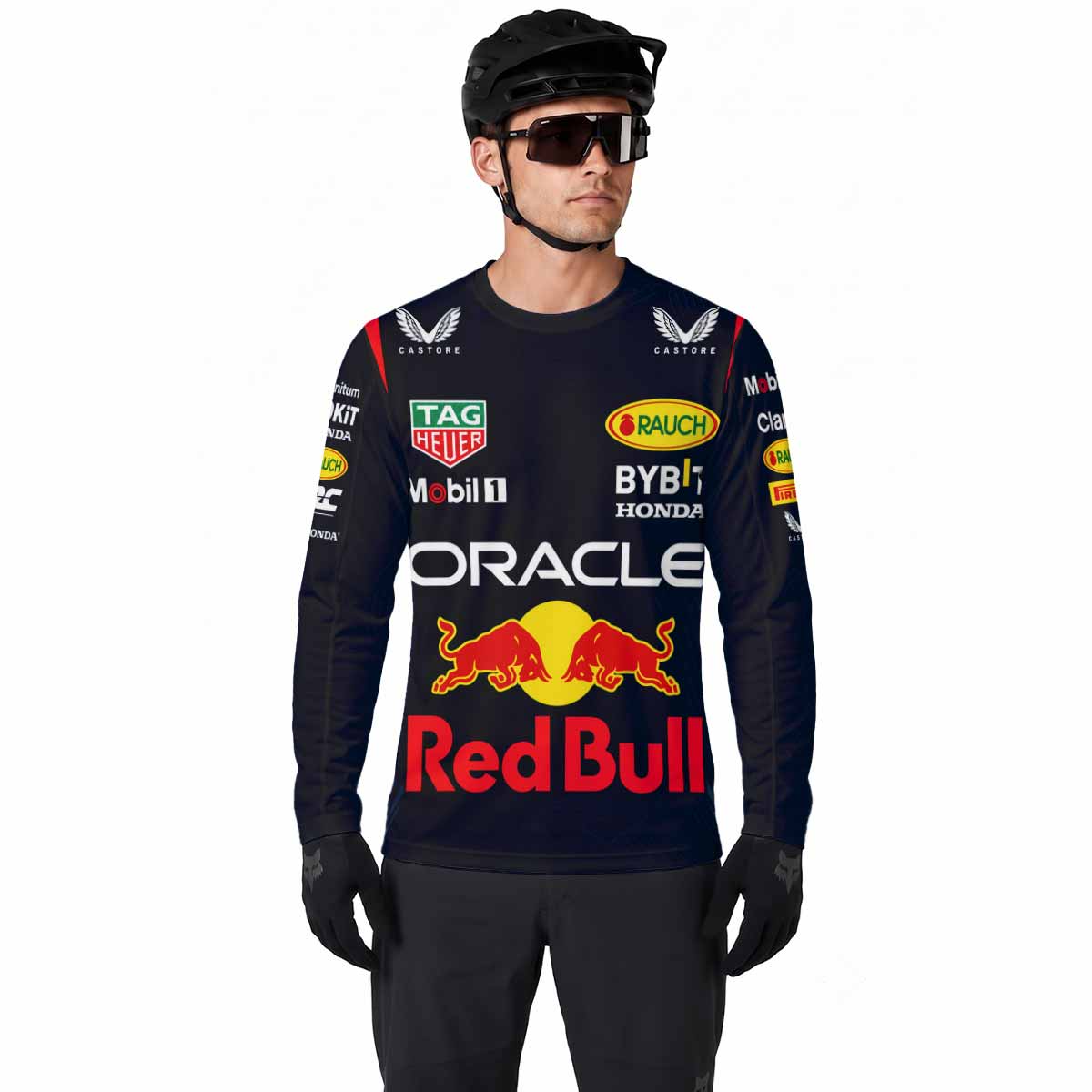 Oracle Red Bull Racing Navy Blue Long Sleeve Motocross Jersey