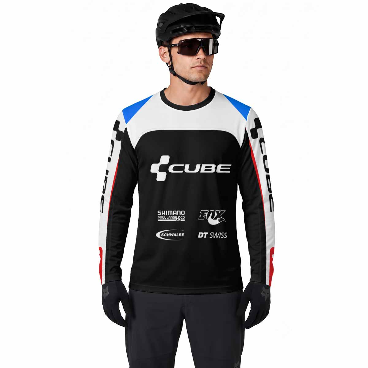 CUBE Fox Race Pilot Long Sleeve Motocross Jersey
