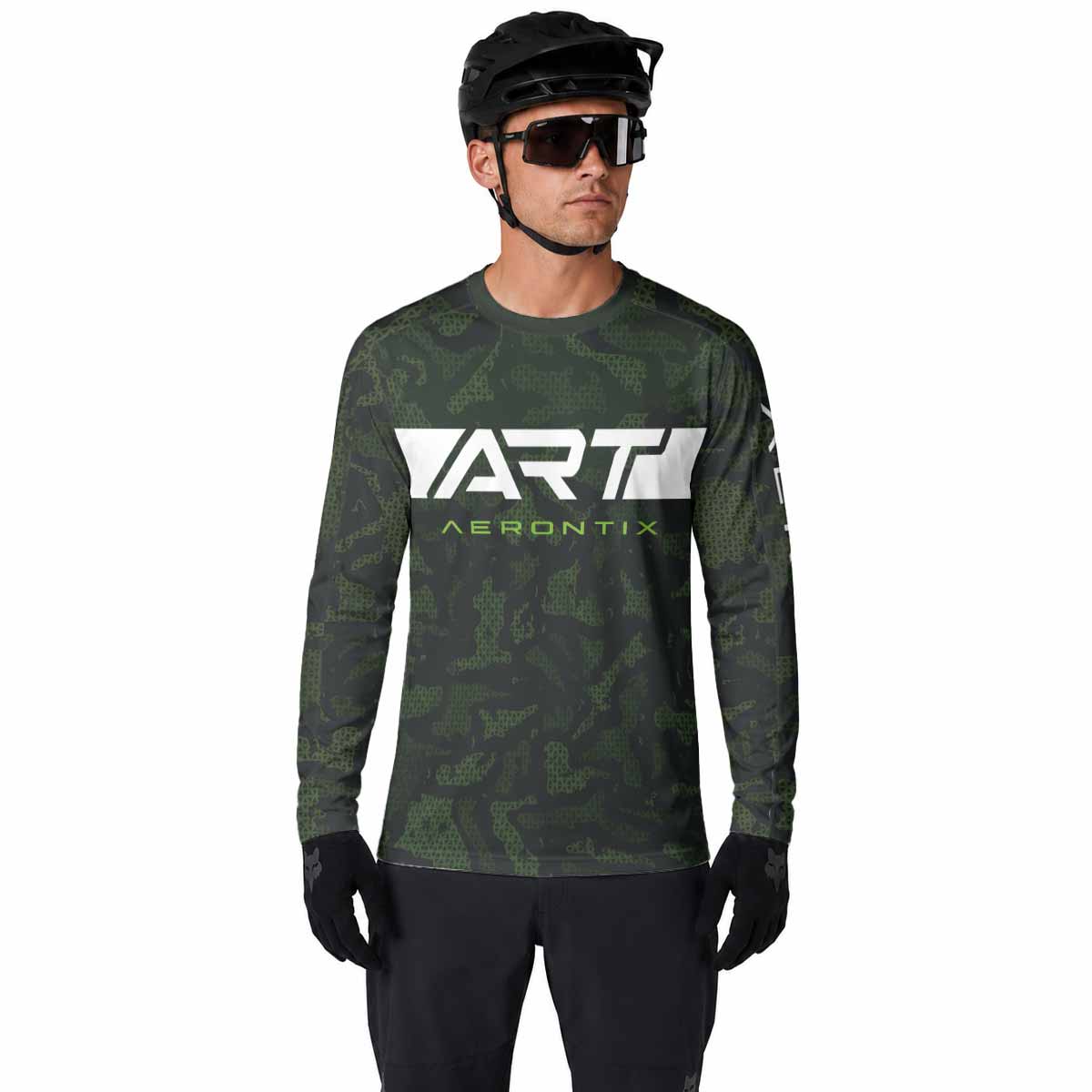 AERONTIX Covert Ops Camo Long Sleeve Mountain Bike Jersey