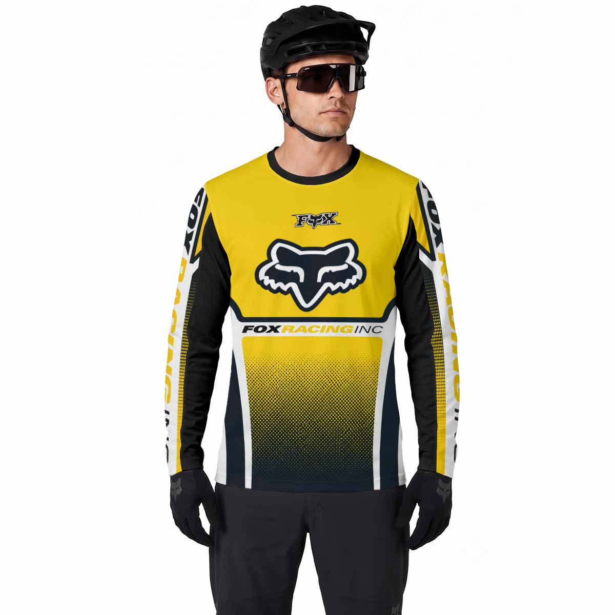 Vintage 90s Fox Racing Long Sleeve Motocross Jersey