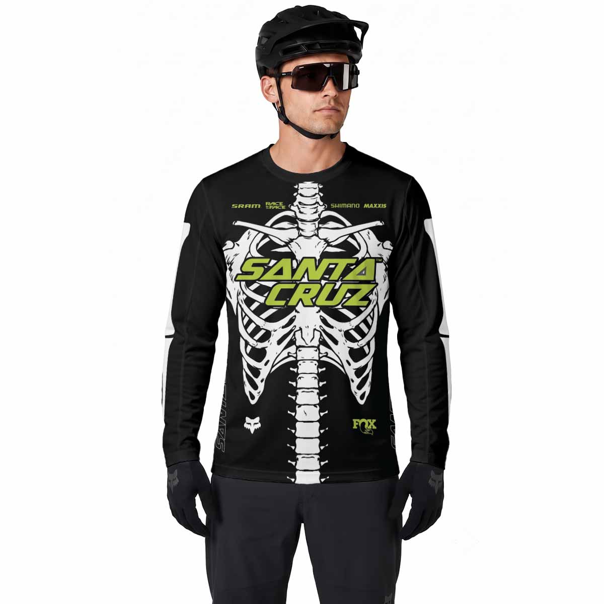 Santa Cruz Skeleton Long Sleeve Mountain Bike Jersey