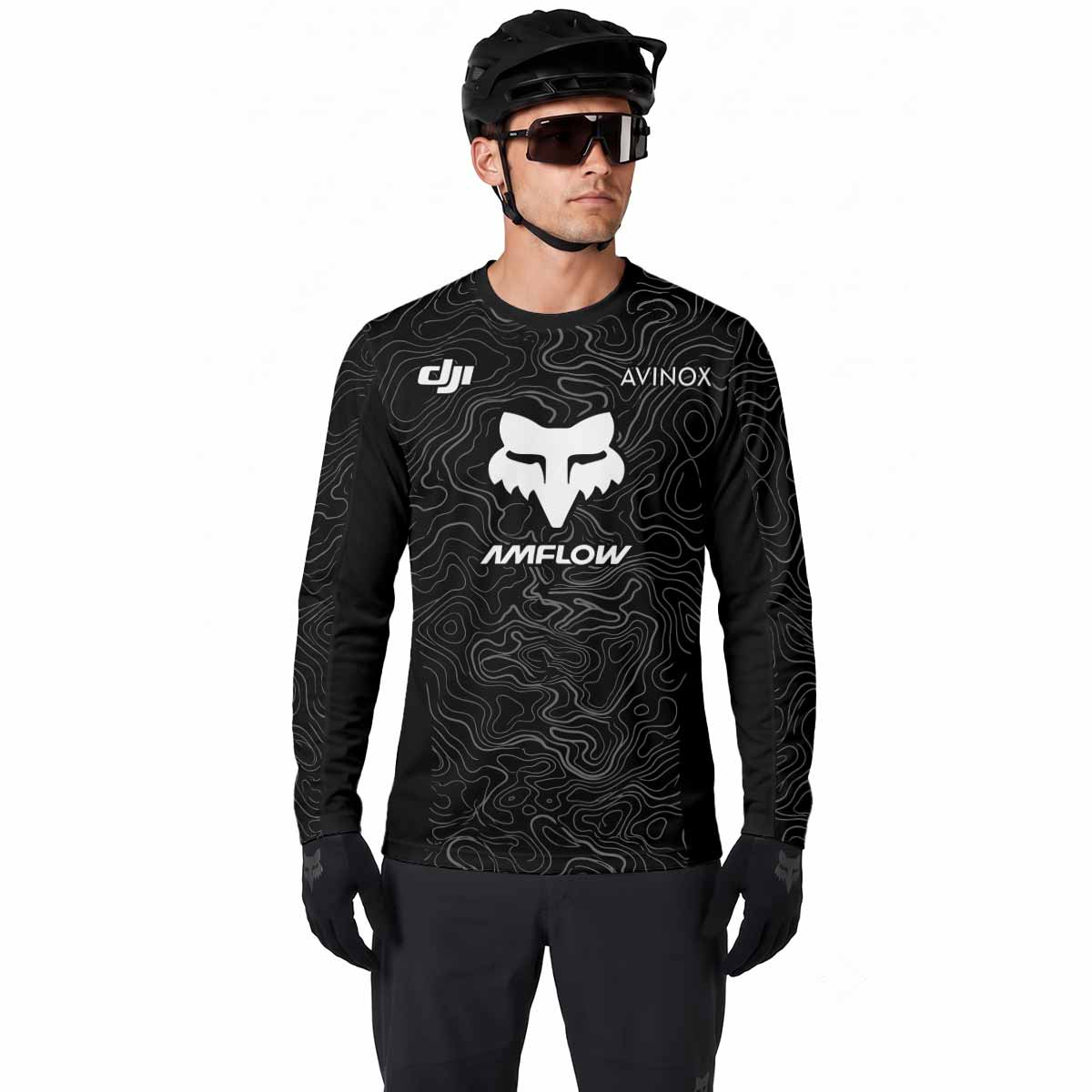 AMFLOW DJI Avinox Long Sleeve Mountain Bike Jersey