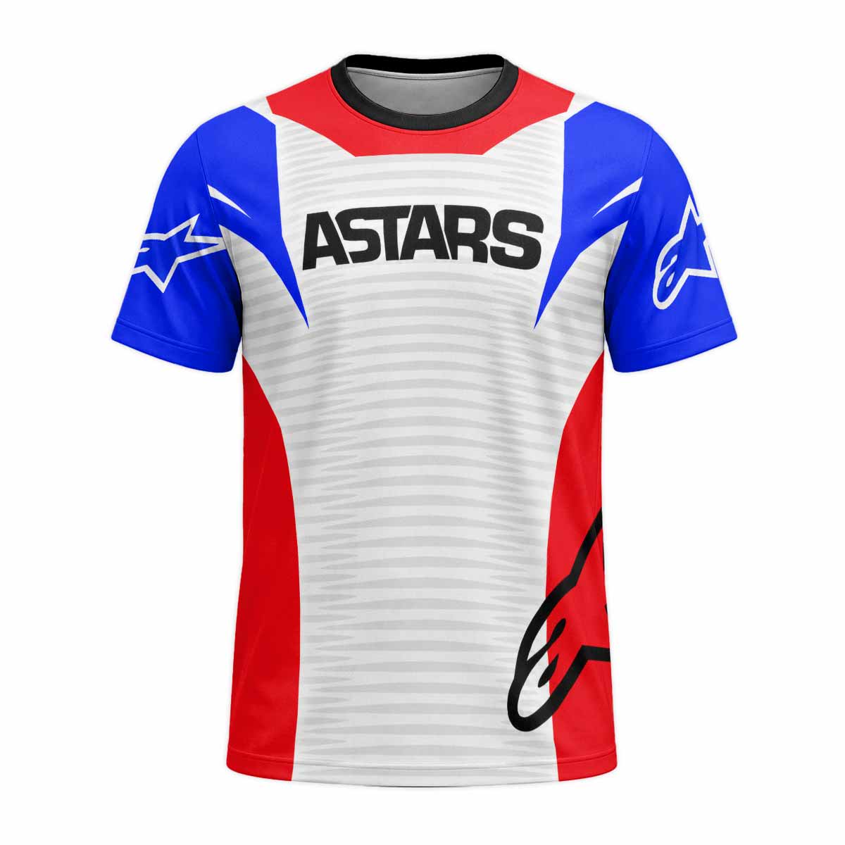 Racing Color Block Short Sleeve Mountain Bike Jersey