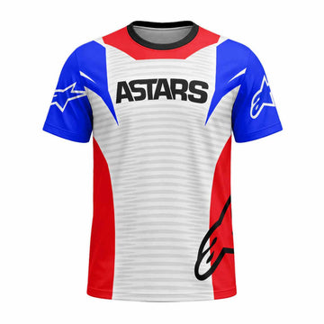 Racing Color Block Short Sleeve Mountain Bike Jersey