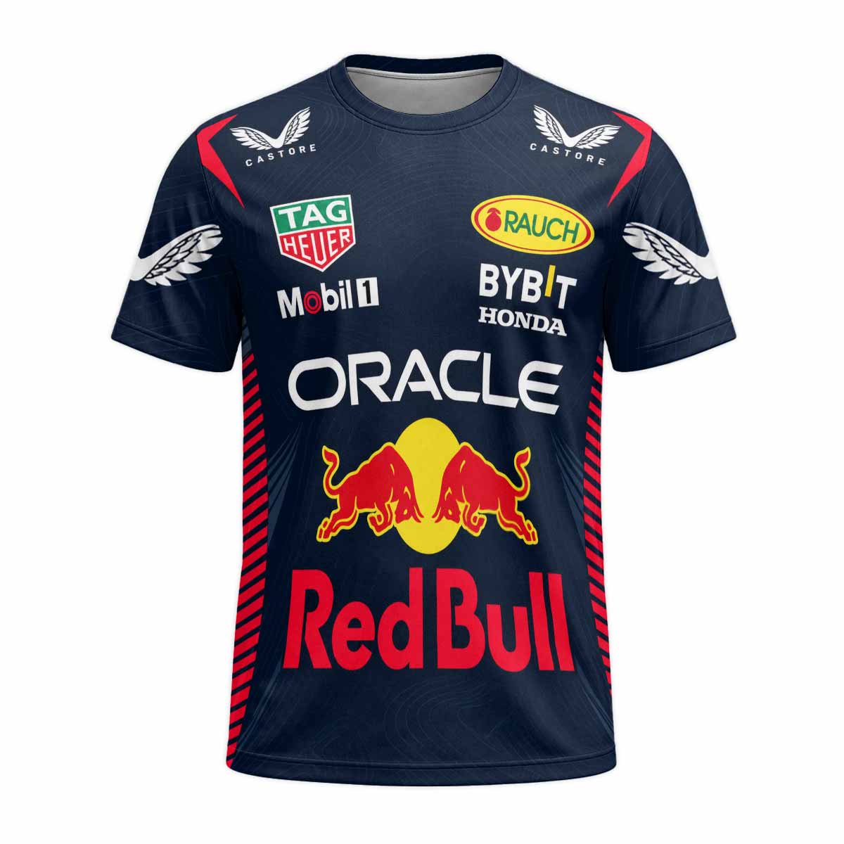 Oracle Red Bull Racing Navy Blue Short Sleeve Motocross Jersey
