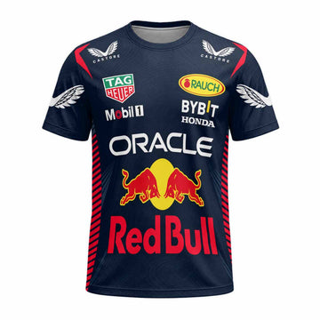 Oracle Red Bull Racing Navy Blue Short Sleeve Motocross Jersey