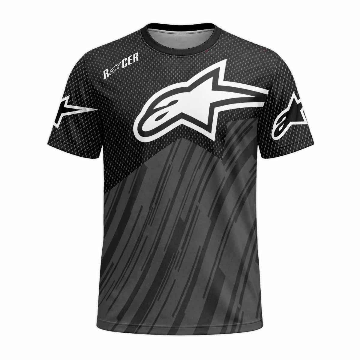 Alpinestars Stealth Linear Graphic Short Sleeve Motocross Jersey