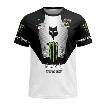 Monster Kawasaki Short Sleeve Motocross Jersey