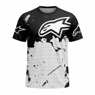 Alpinestars Monochrome Distressed Short Sleeve Mountain Bike Jersey