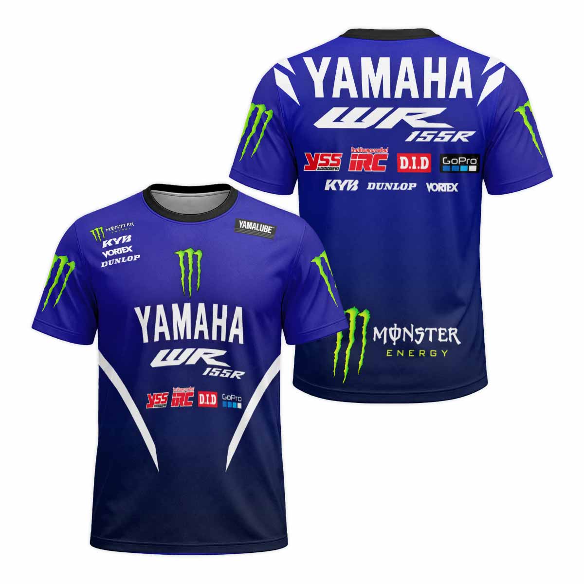 Yamaha WR 155R Monster Energy Short Sleeve Motocross Jersey