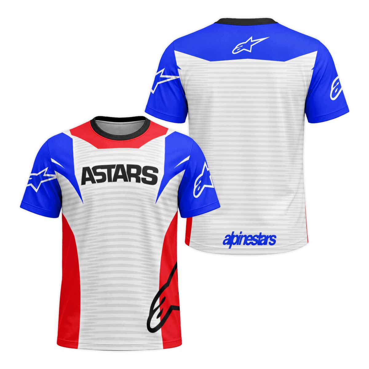 Racing Color Block Short Sleeve Mountain Bike Jersey