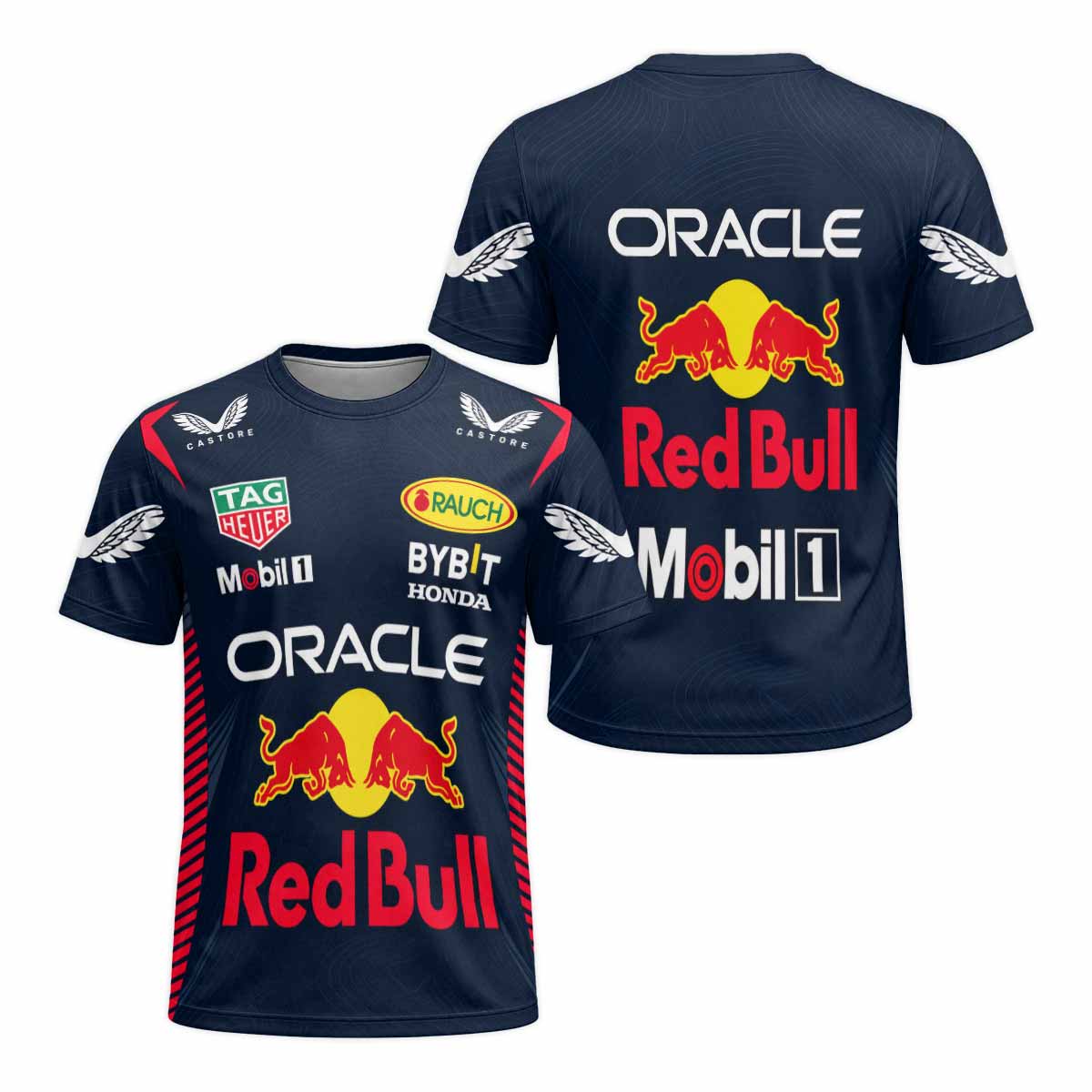 Oracle Red Bull Racing Navy Blue Short Sleeve Motocross Jersey