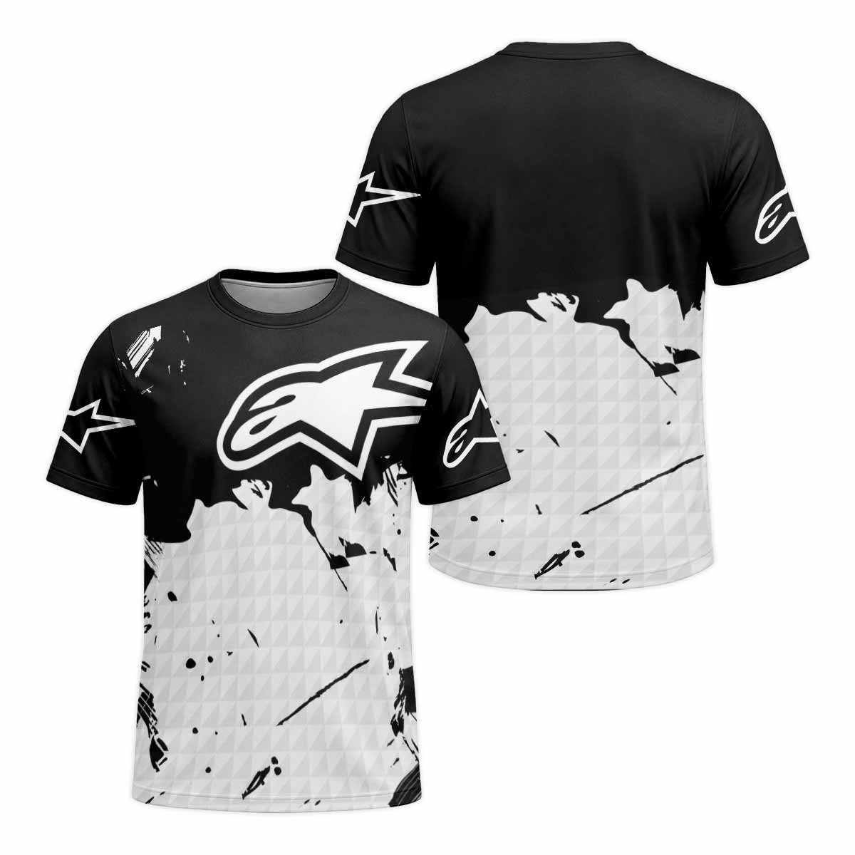 Alpinestars Monochrome Distressed Short Sleeve Mountain Bike Jersey