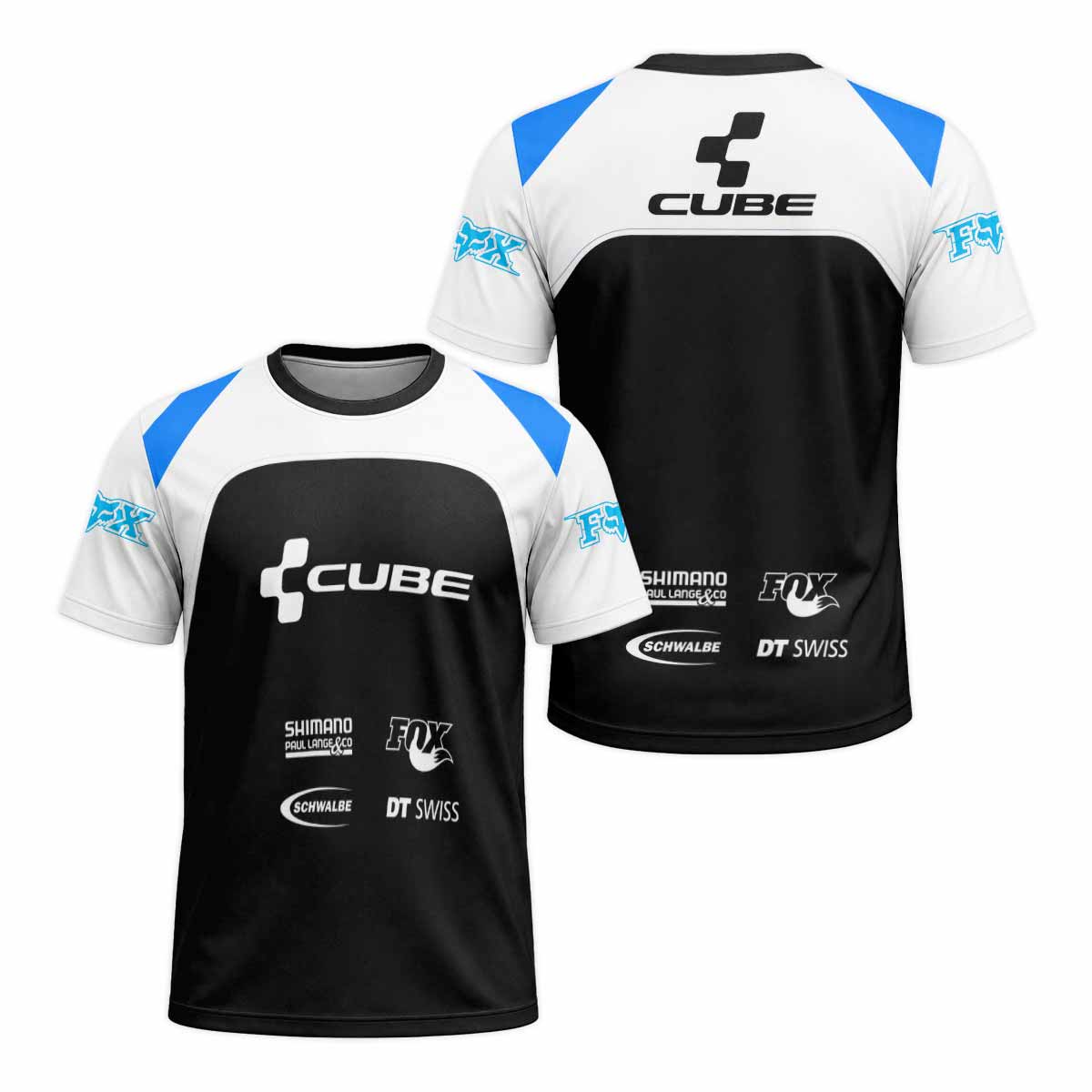 CUBE Fox Race Pilot Short Sleeve Mountain Bike Jersey