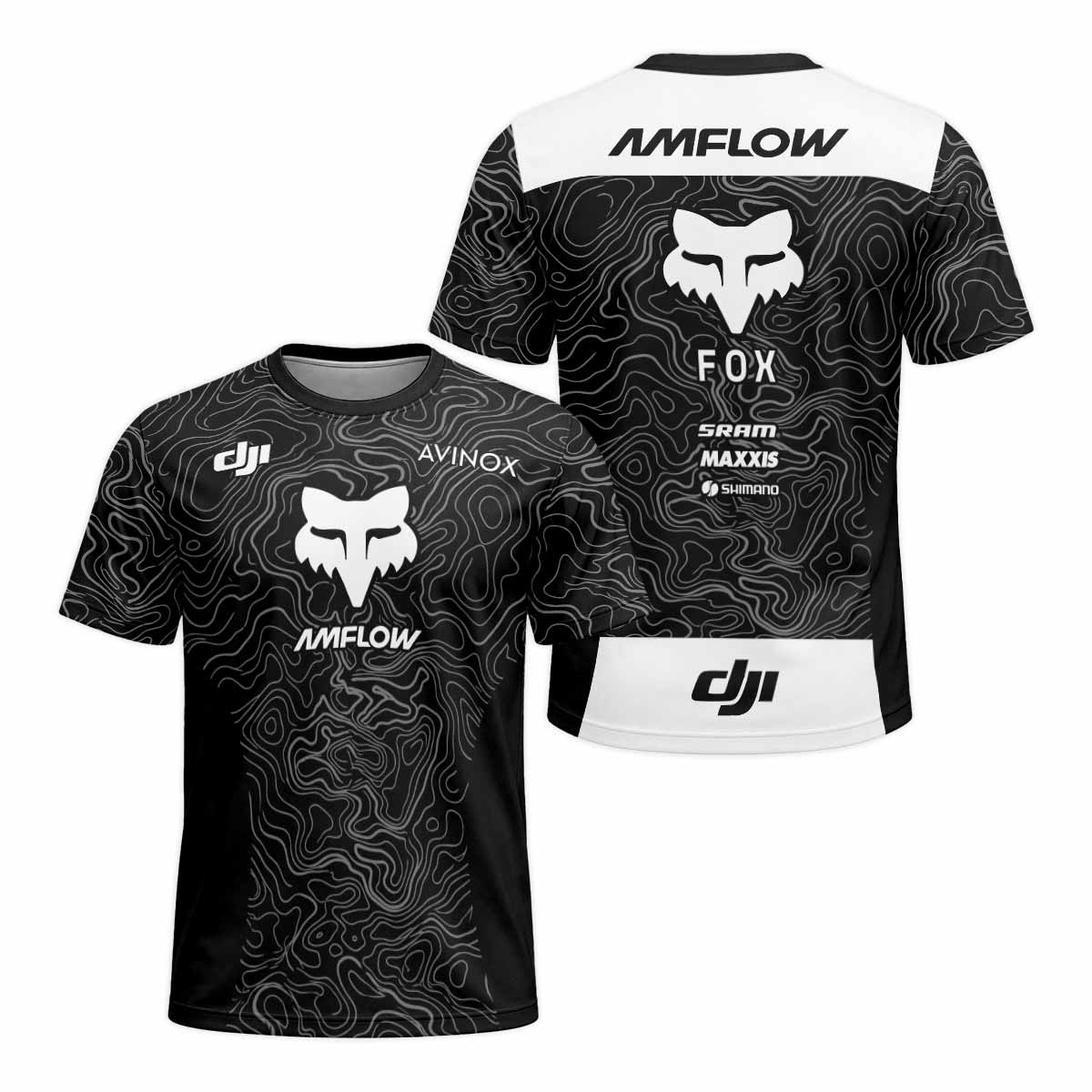 AMFLOW DJI Avinox Short Sleeve Mountain Bike Jersey