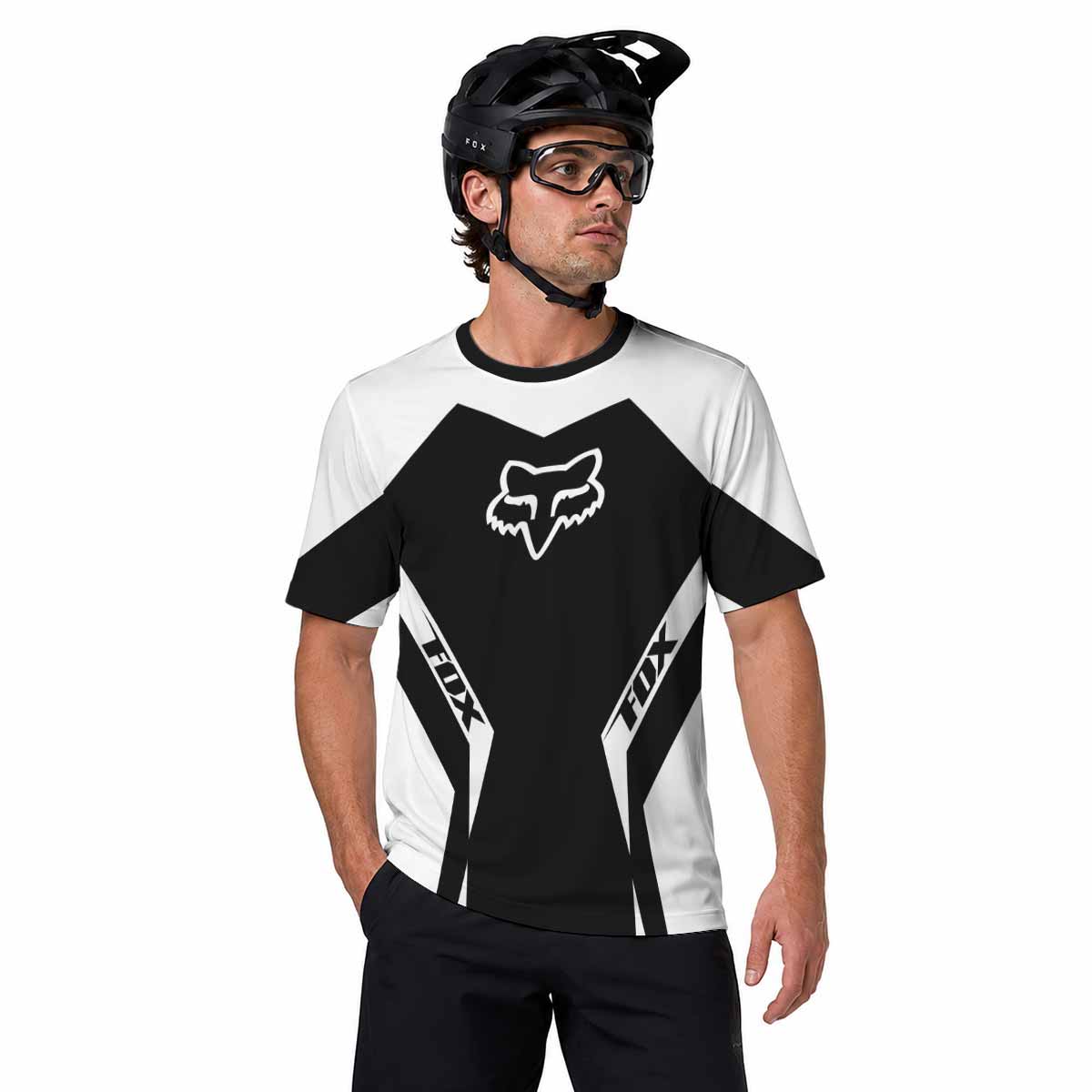 Fox Blackout Factory Short Sleeve Mountain Bike Jersey