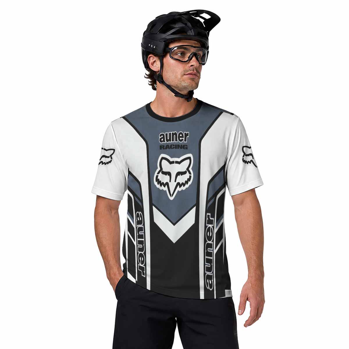 Auner Racing Chevron Short Sleeve Mountain Bike Jersey