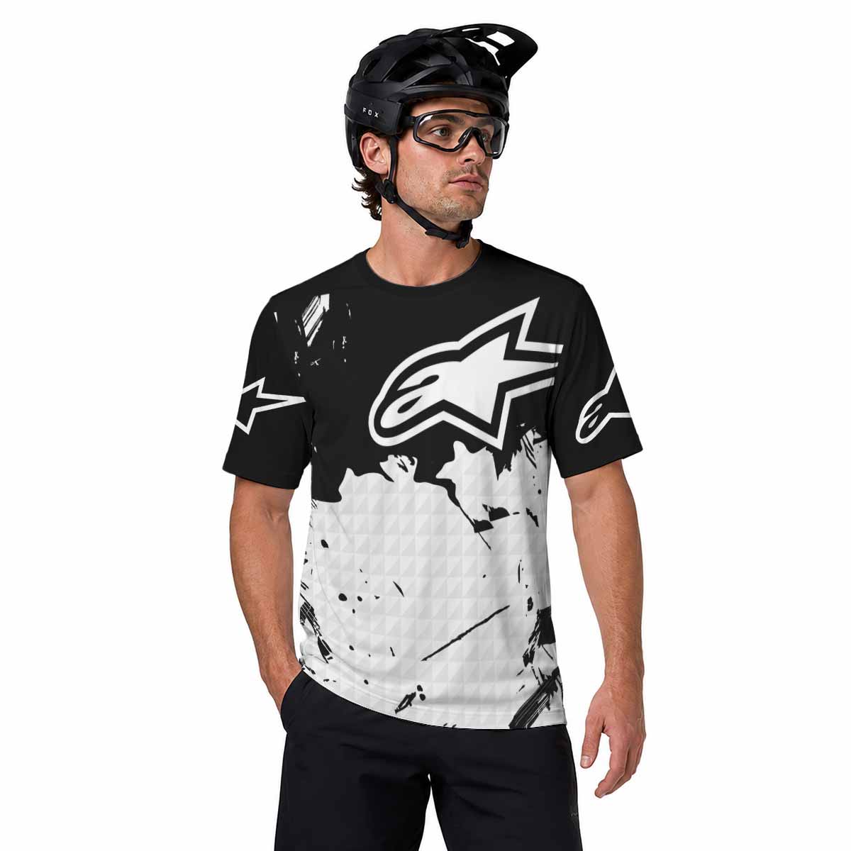Alpinestars Monochrome Distressed Short Sleeve Mountain Bike Jersey