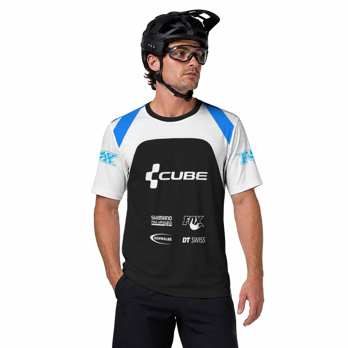 CUBE Fox Race Pilot Short Sleeve Mountain Bike Jersey