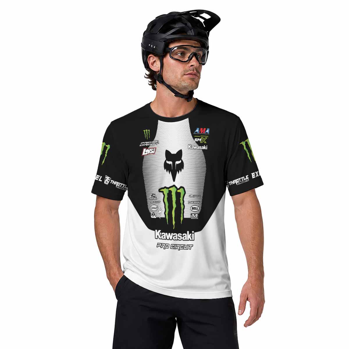 Monster Kawasaki Short Sleeve Motocross Jersey
