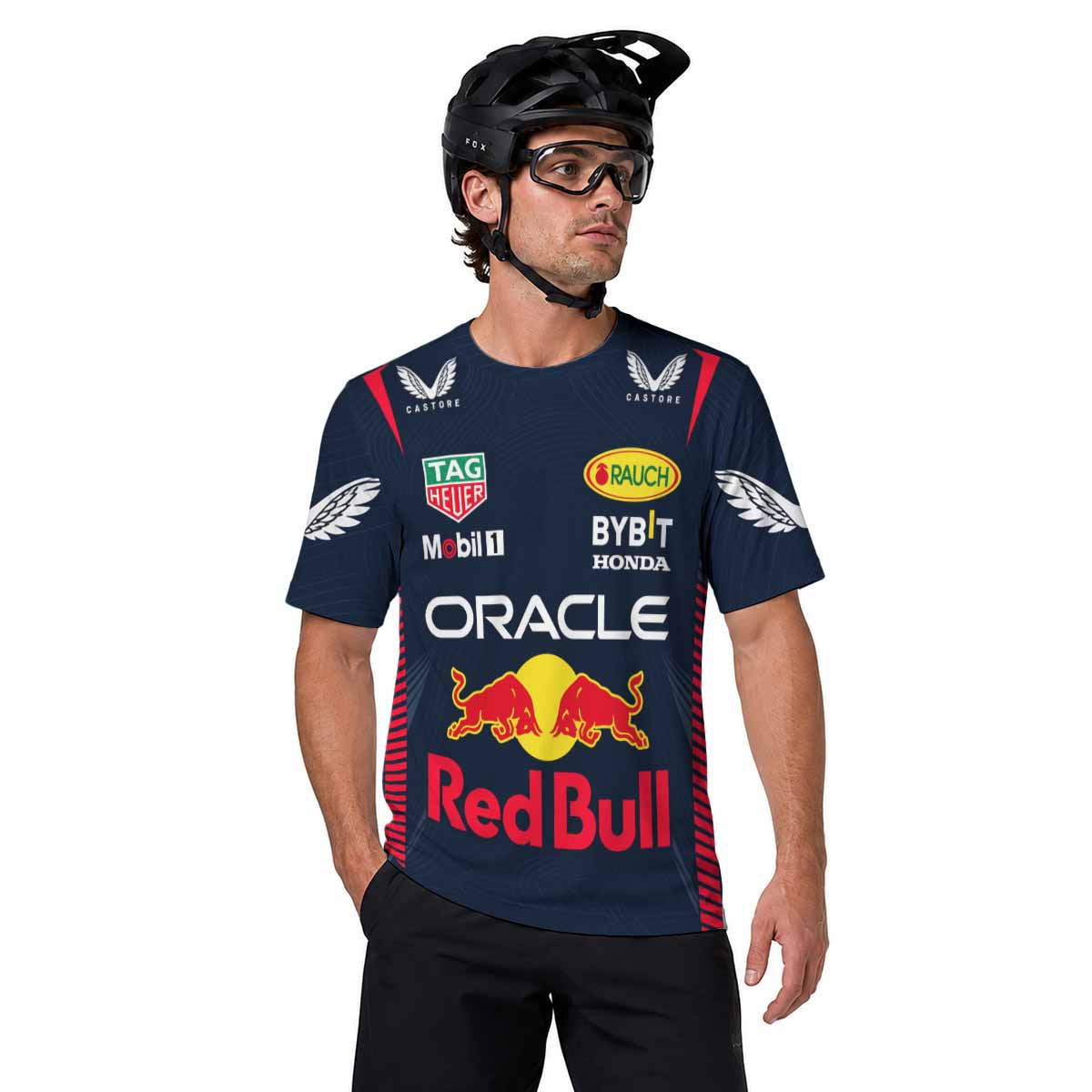 Oracle Red Bull Racing Navy Blue Short Sleeve Motocross Jersey