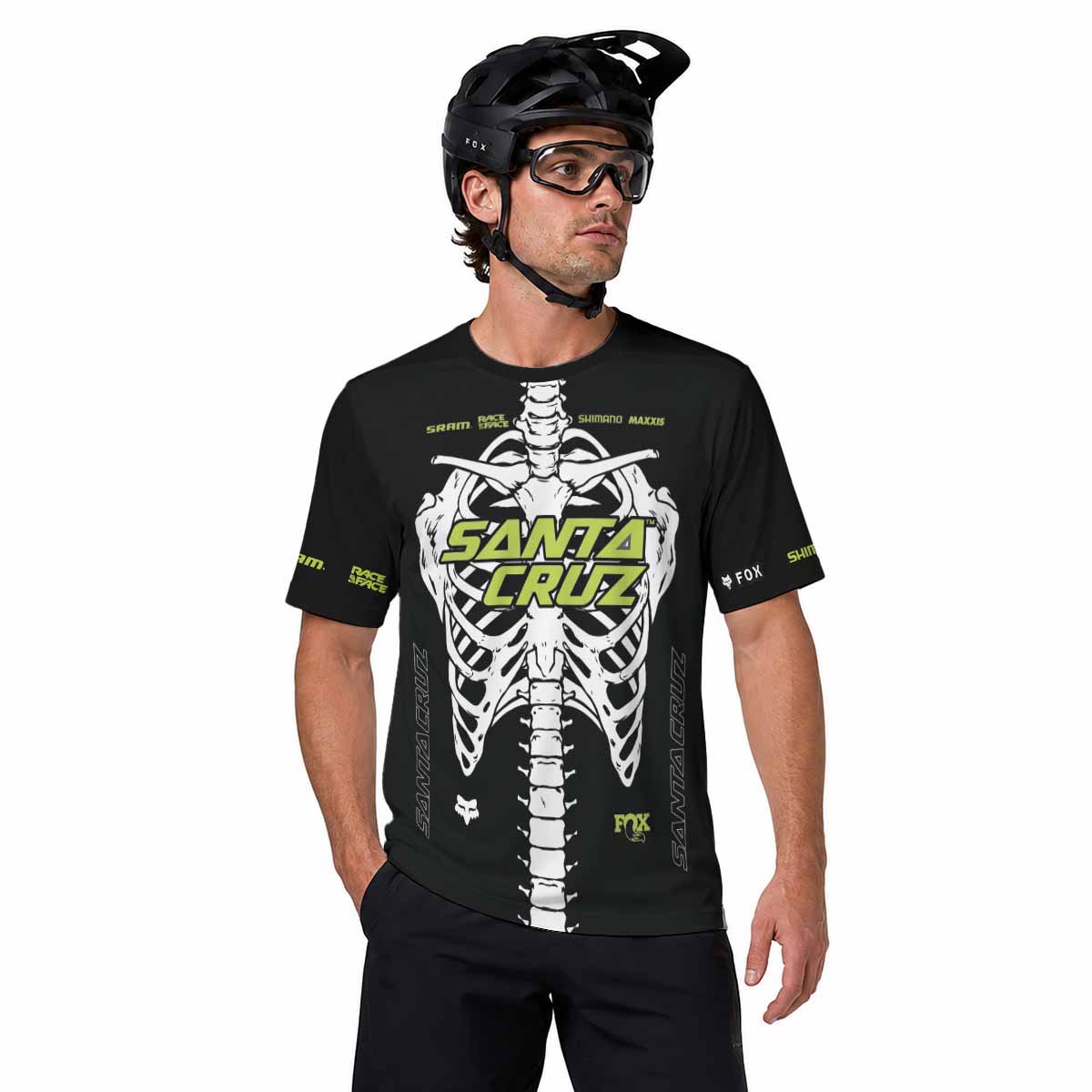 Santa Cruz Skeleton Short Sleeve Mountain Bike Jersey
