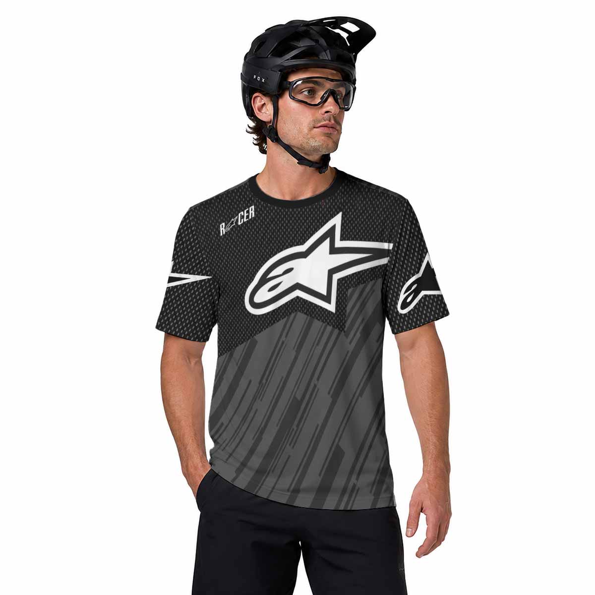 Alpinestars Stealth Linear Graphic Short Sleeve Motocross Jersey